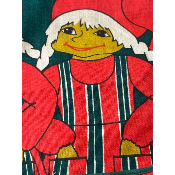 Vintage Swedish Christmas Tromte Wall Hanging With Pocket - Picture 3 of 9